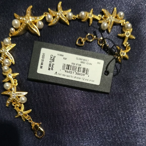 Kate Spade‎ Gold Starfish and Pearl Bracelet - Picture 4 of 7